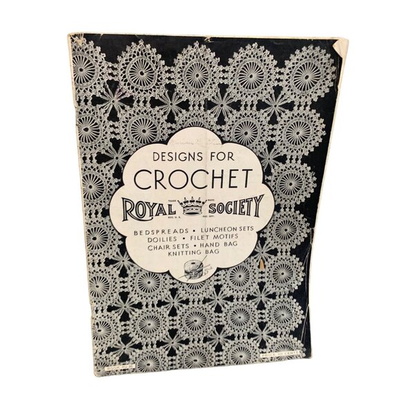 Royal Society Designs For Crochet Booklet - Picture 1 of 2